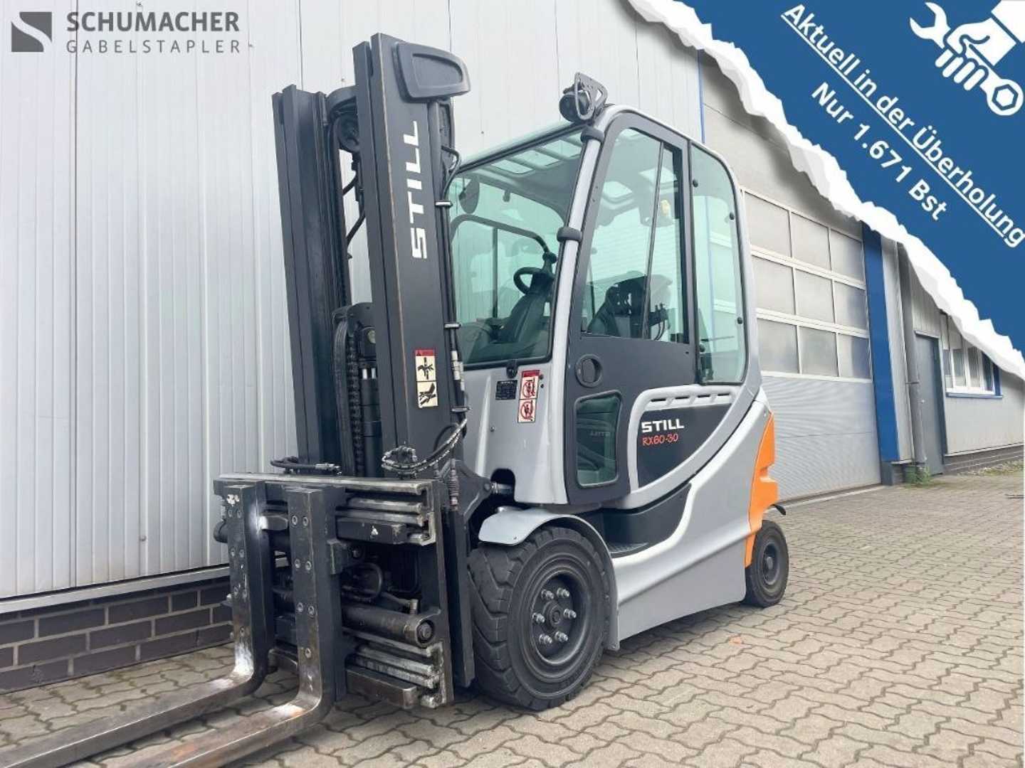 Used Forklift STILL RX60-30 | Nur 1.671 Bst. 4 ratų šakinis krautuvas (Image 1)