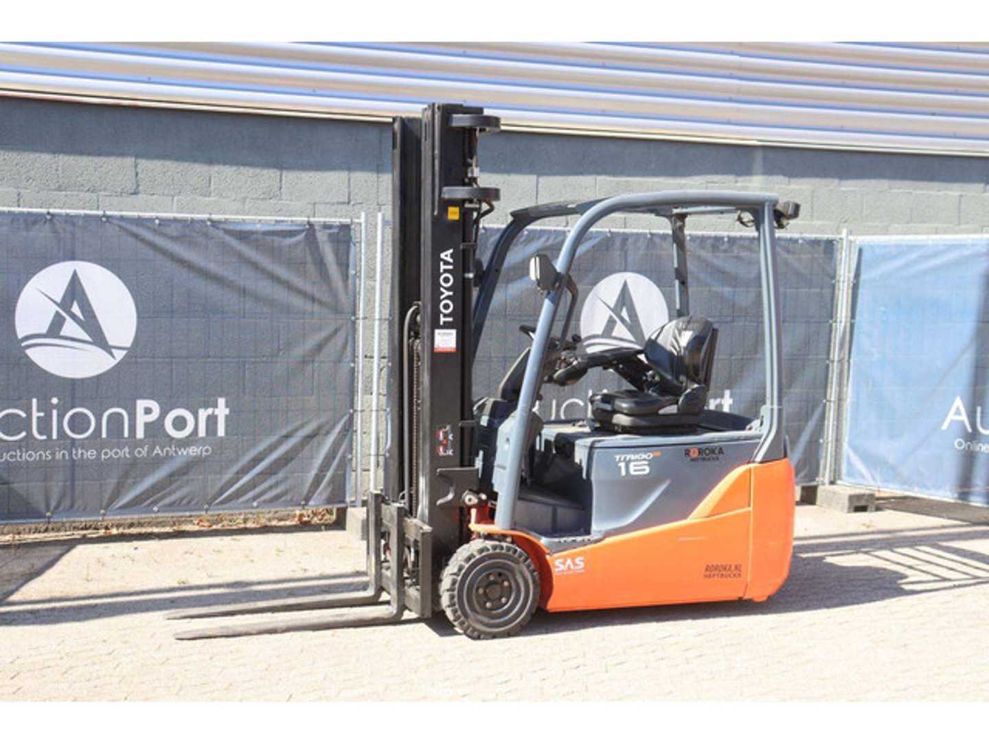 Used Forklift Toyota 8FBE16T 4 ratų šakinis krautuvas (Image 1)