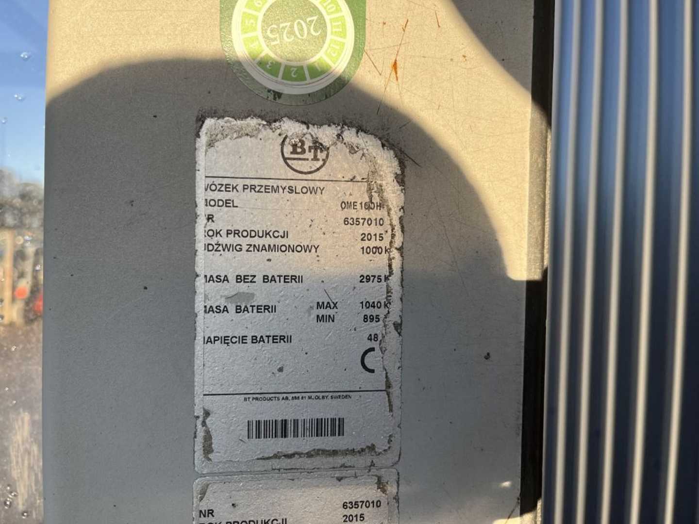Used Forklift BT OME100H Aukšto kėlimo krautuvas (> 6 m) (Image 4) Used Forklift BT OME100H Aukšto kėlimo krautuvas (> 6 m) (Image 4)