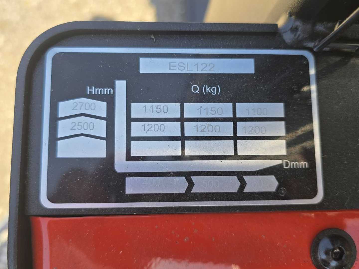 Used Forklift EP ESL 122 Aukšto kėlimo krautuvas su grąžulu (Image 6) Used Forklift EP ESL 122 Aukšto kėlimo krautuvas su grąžulu (Image 6)