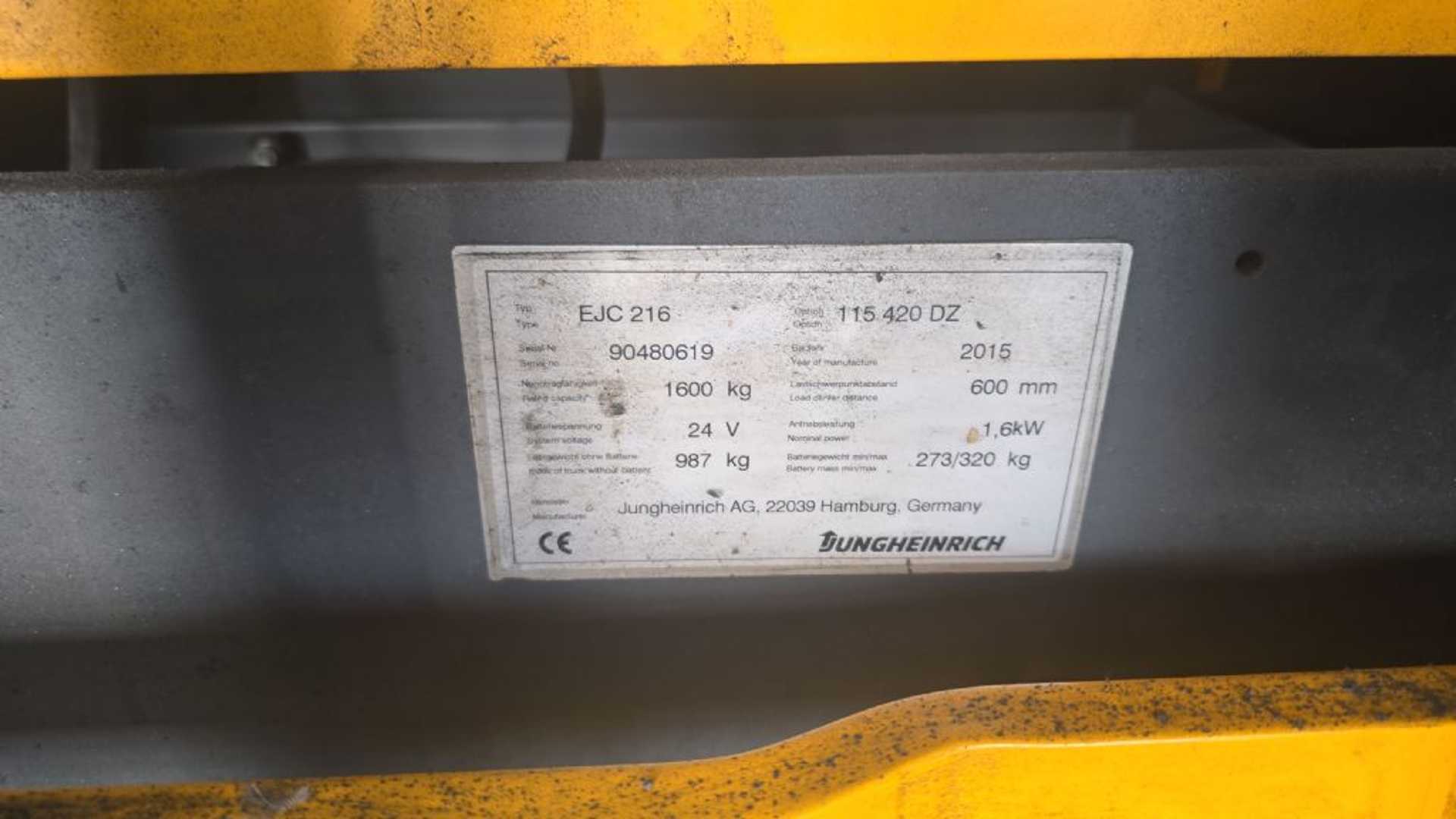 Used Forklift Jungheinrich EJC 216 Aukšto kėlimo krautuvas su grąžulu (Image 5) Used Forklift Jungheinrich EJC 216 Aukšto kėlimo krautuvas su grąžulu (Image 5)