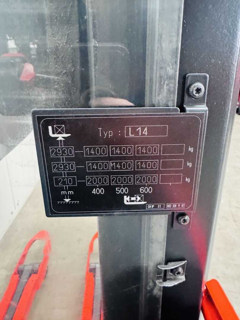 Used Forklift Linde L 14 i Batterie Bj.21 Aukšto kėlimo krautuvas su grąžulu (Image 6) Used Forklift Linde L 14 i Batterie Bj.21 Aukšto kėlimo krautuvas su grąžulu (Image 6)