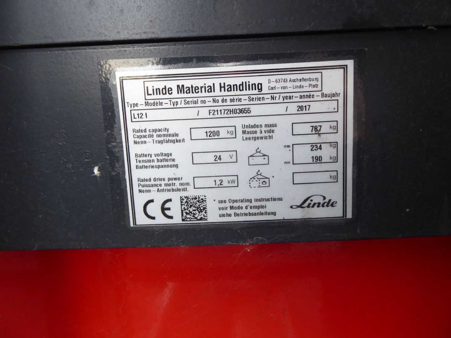 Used Forklift Linde L12L Aukšto kėlimo krautuvas su grąžulu (Image 2) Used Forklift Linde L12L Aukšto kėlimo krautuvas su grąžulu (Image 2)