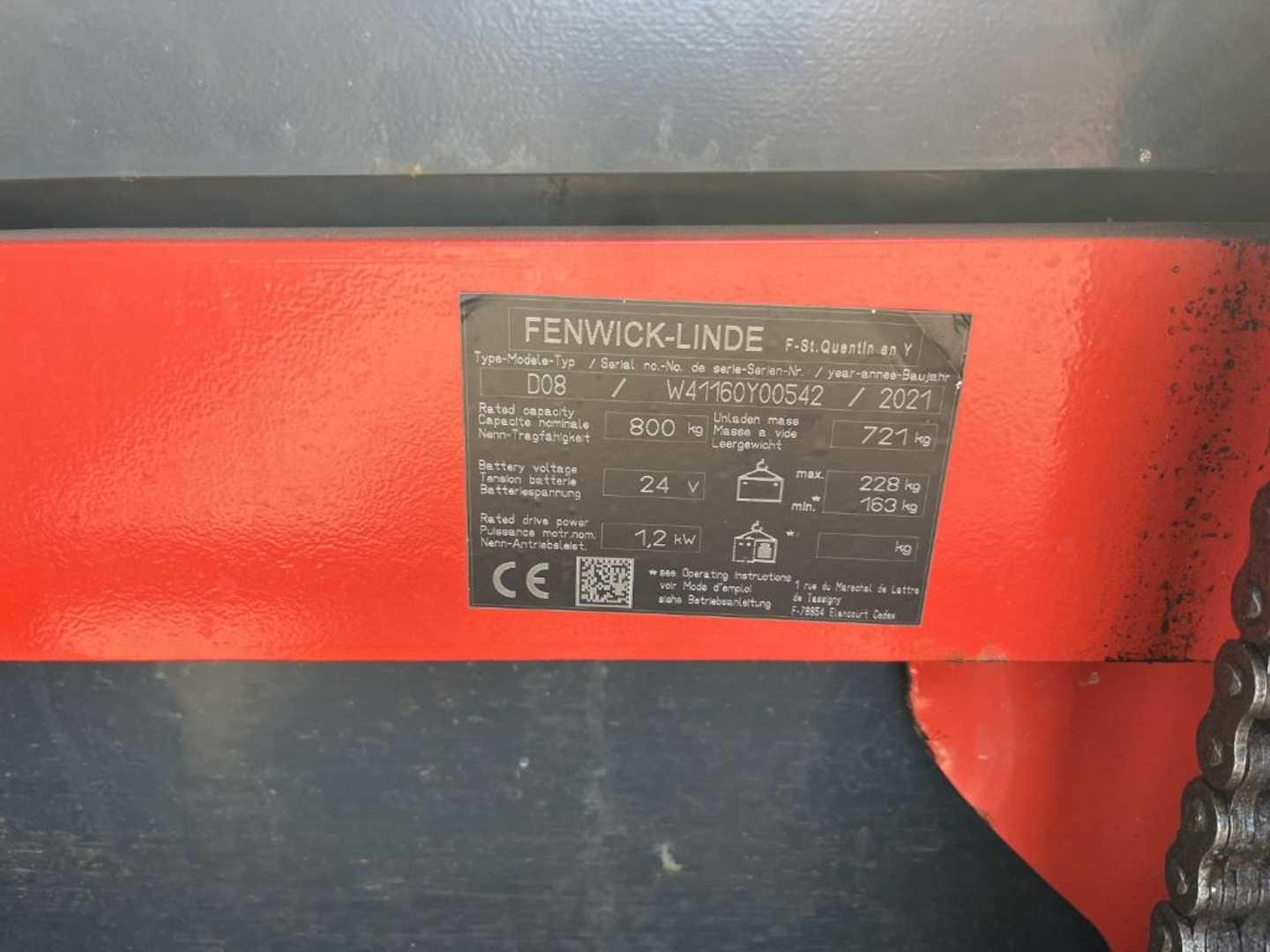 Used Forklift Linde D08 Aukšto kėlimo krautuvas su grąžulu (Image 4) Used Forklift Linde D08 Aukšto kėlimo krautuvas su grąžulu (Image 4)