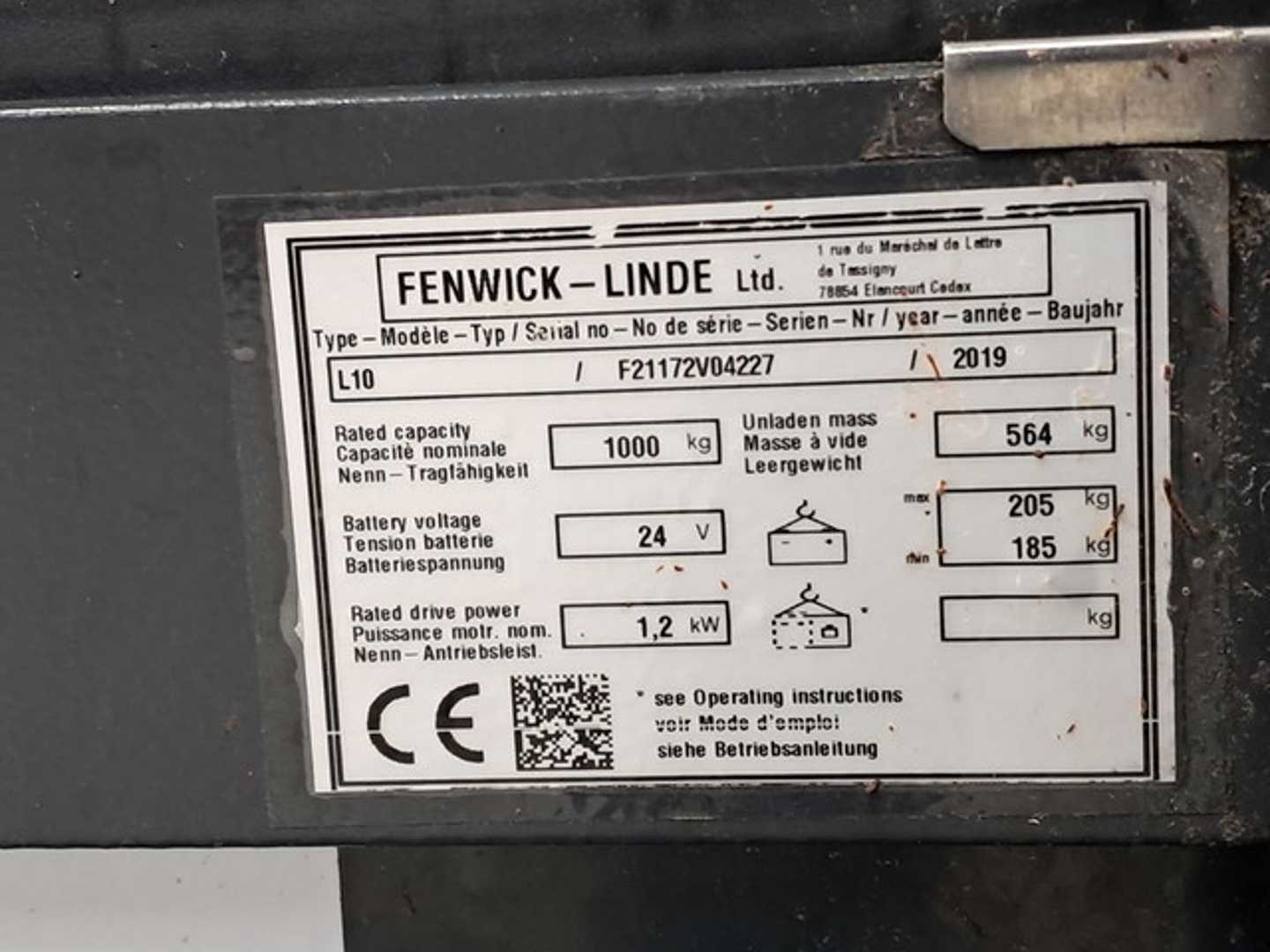 Used Forklift Linde L10 Aukšto kėlimo krautuvas su grąžulu (Image 9) Used Forklift Linde L10 Aukšto kėlimo krautuvas su grąžulu (Image 9)