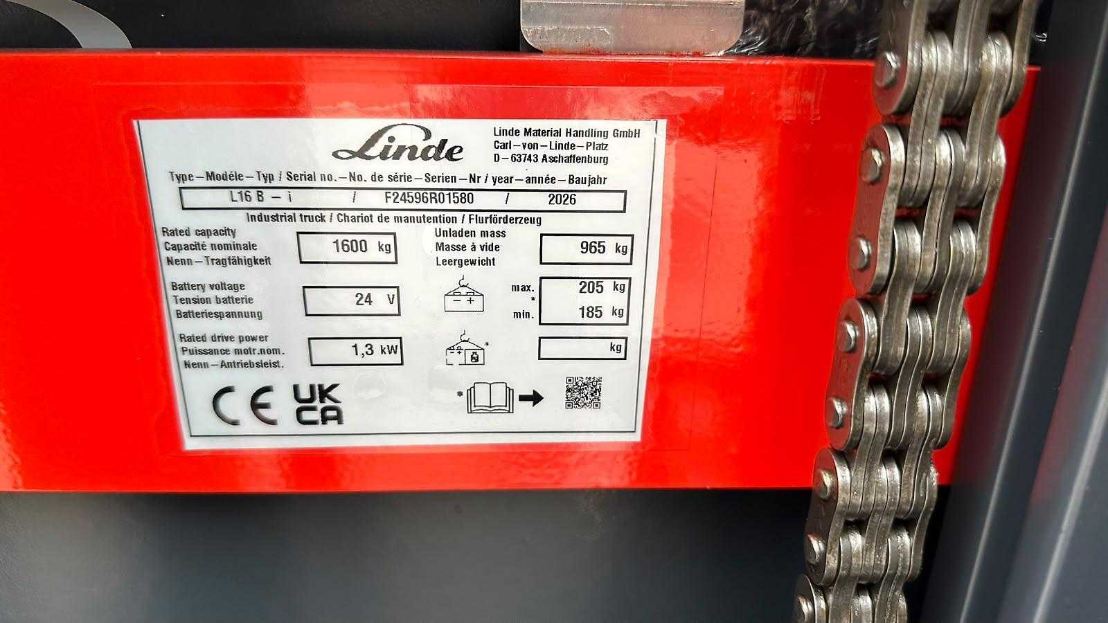 Used Forklift Linde L 16 I Aukšto kėlimo krautuvas su grąžulu (Image 11) Used Forklift Linde L 16 I Aukšto kėlimo krautuvas su grąžulu (Image 11)