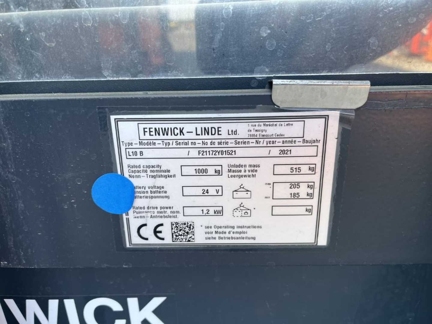 Used Forklift Linde L10B Aukšto kėlimo krautuvas su grąžulu (Image 4) Used Forklift Linde L10B Aukšto kėlimo krautuvas su grąžulu (Image 4)