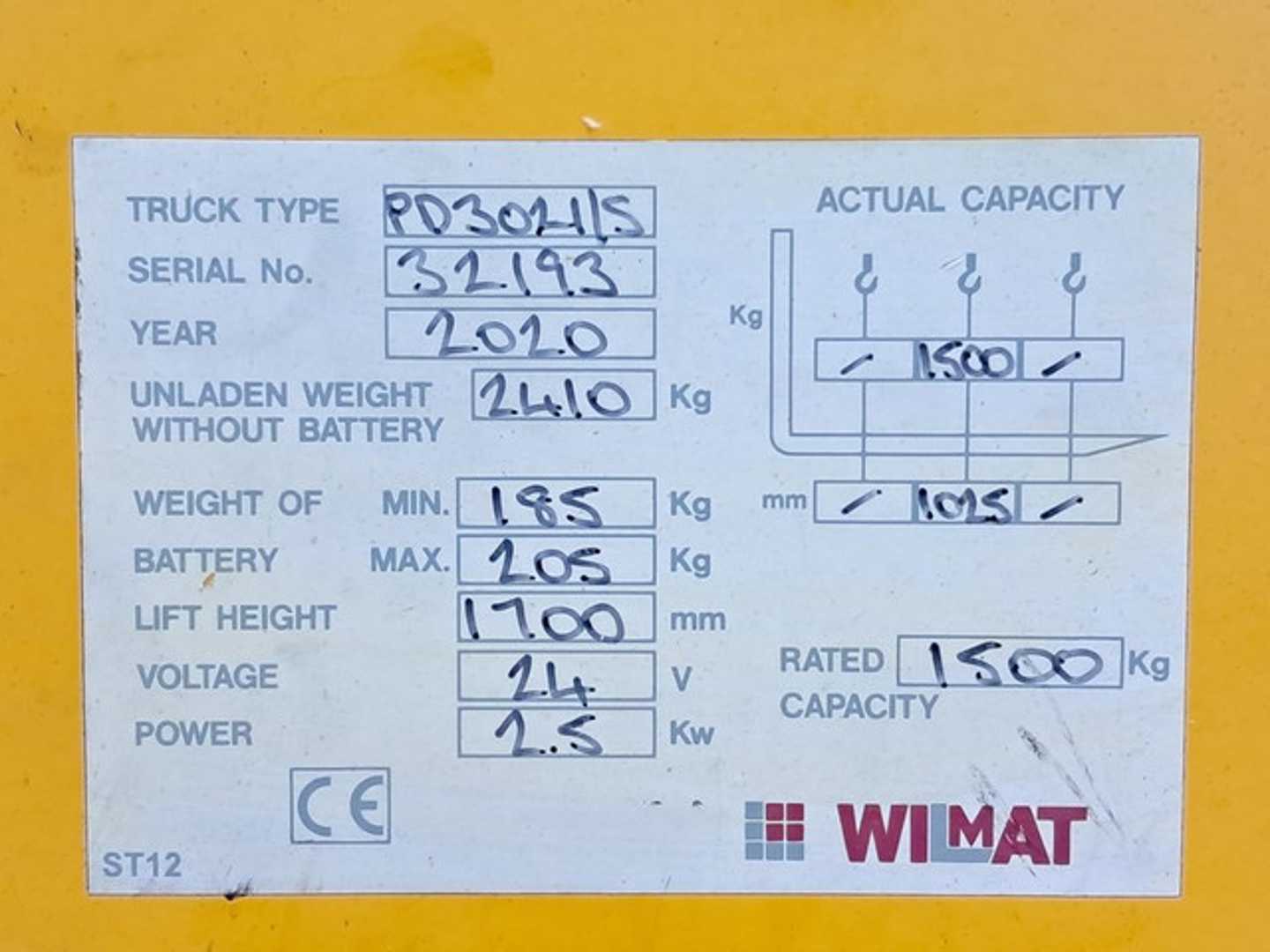 Used Forklift Other Wilmat PD3021/S Aukšto kėlimo krautuvas su grąžulu (Image 9)