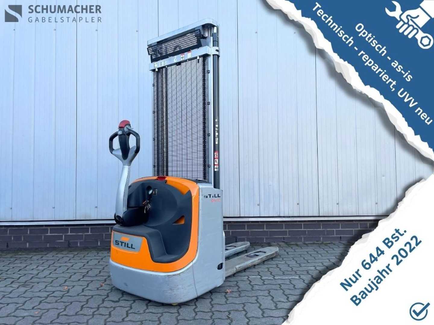 Used Forklift STILL EXV10 | Nur 644 Bst. Aukšto kėlimo krautuvas su grąžulu (Image 1)