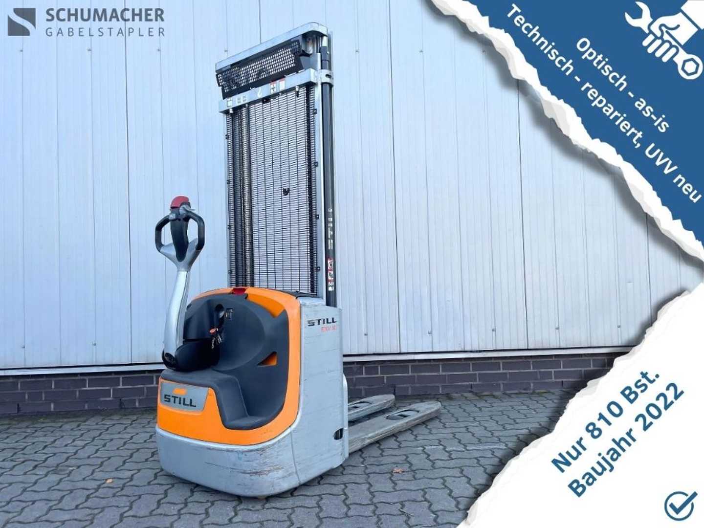 Used Forklift STILL EXV10 | Nur 810 Bst. Aukšto kėlimo krautuvas su grąžulu (Image 1)