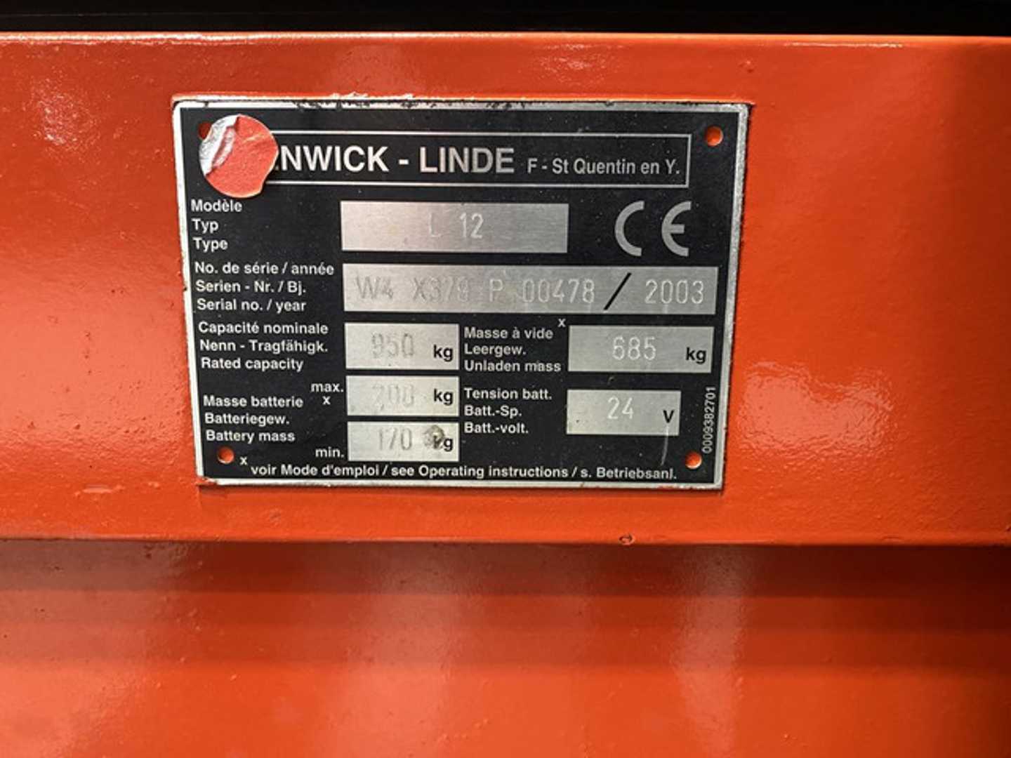 Used Forklift Linde L12 Aukšto kėlimo krautuvas su grąžulu (Image 9) Used Forklift Linde L12 Aukšto kėlimo krautuvas su grąžulu (Image 9)
