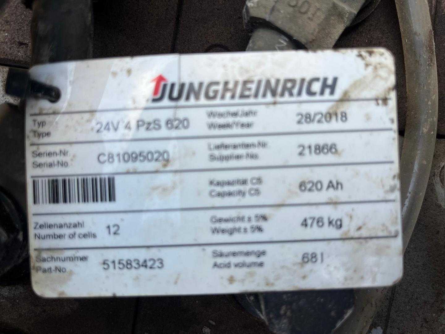 Used Forklift Jungheinrich EKS 110 Z 100 E Aukšto kėlimo krautuvas su vairuotojo stovu (ar keleivio platforma) (Image 8) Used Forklift Jungheinrich EKS 110 Z 100 E Aukšto kėlimo krautuvas su vairuotojo stovu (ar keleivio platforma) (Image 8)