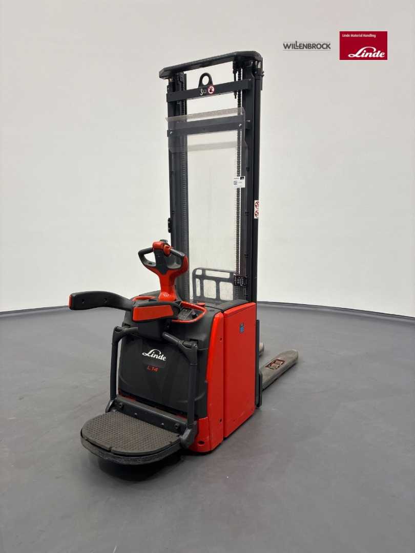 Used Forklift Linde L14AP-1173-01 Aukšto kėlimo krautuvas su vairuotojo stovu (ar keleivio platforma) (Image 1)