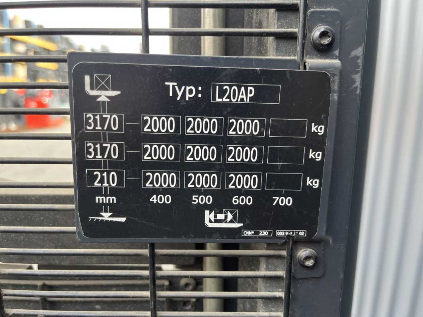Used Forklift Linde L20AP Aukšto kėlimo krautuvas su vairuotojo stovu (ar keleivio platforma) (Image 5) Used Forklift Linde L20AP Aukšto kėlimo krautuvas su vairuotojo stovu (ar keleivio platforma) (Image 5)