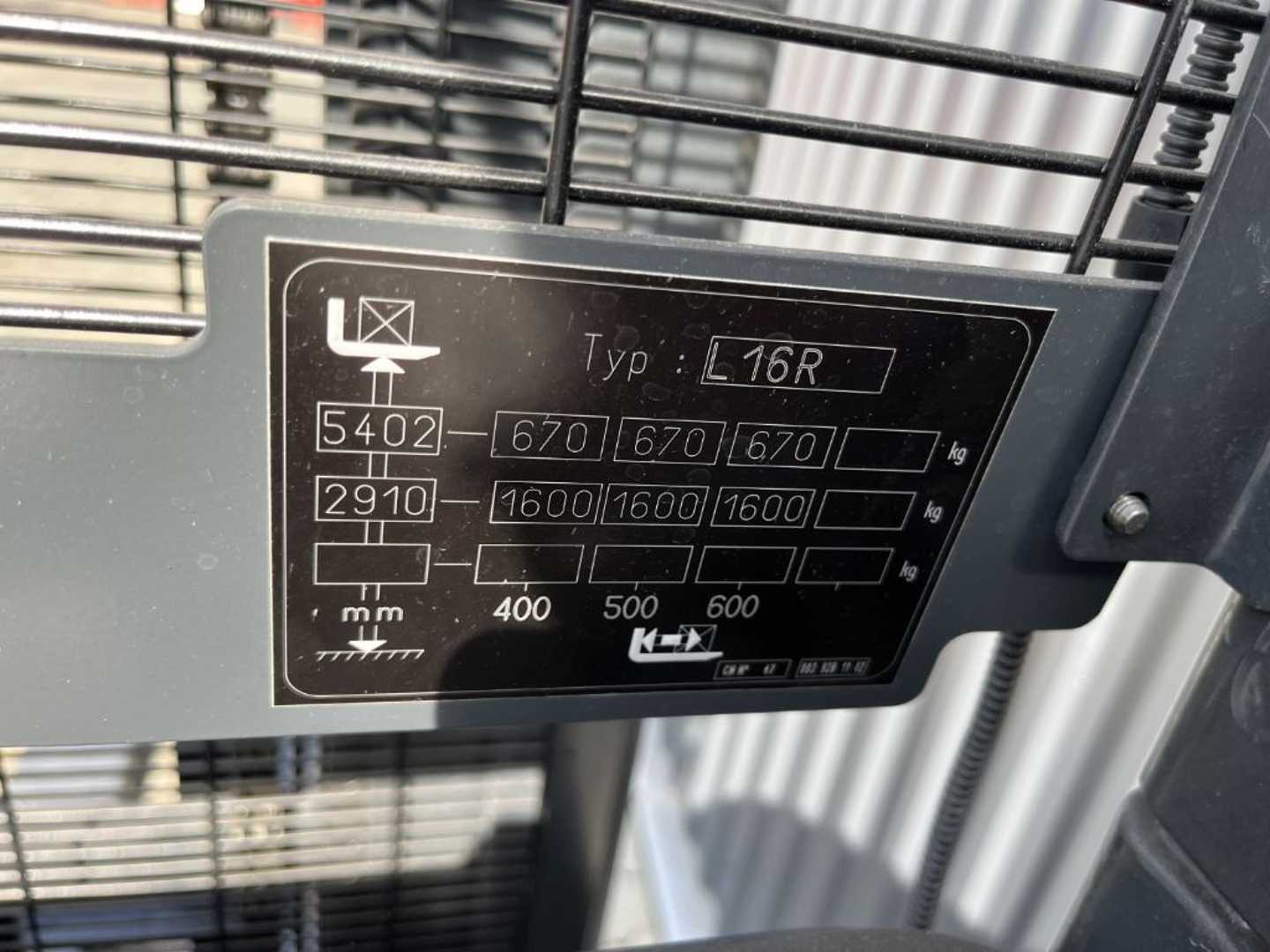 Used Forklift Linde L16R Aukšto kėlimo krautuvas su vairuotojo sėdyne (Image 10)