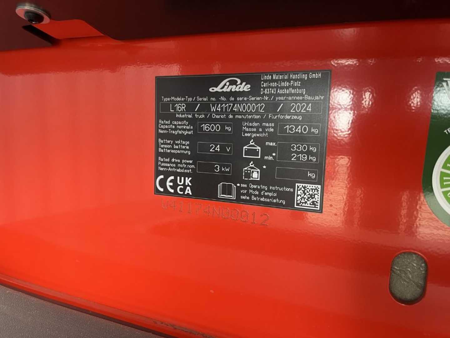 Used Forklift Linde L16R Aukšto kėlimo krautuvas su vairuotojo sėdyne (Image 4)