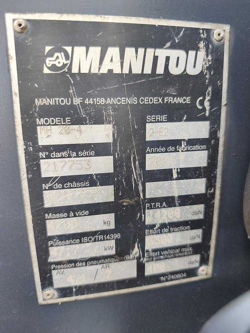 Used Forklift Manitou MH20-4 Bekelės krautuvas (Image 8)
