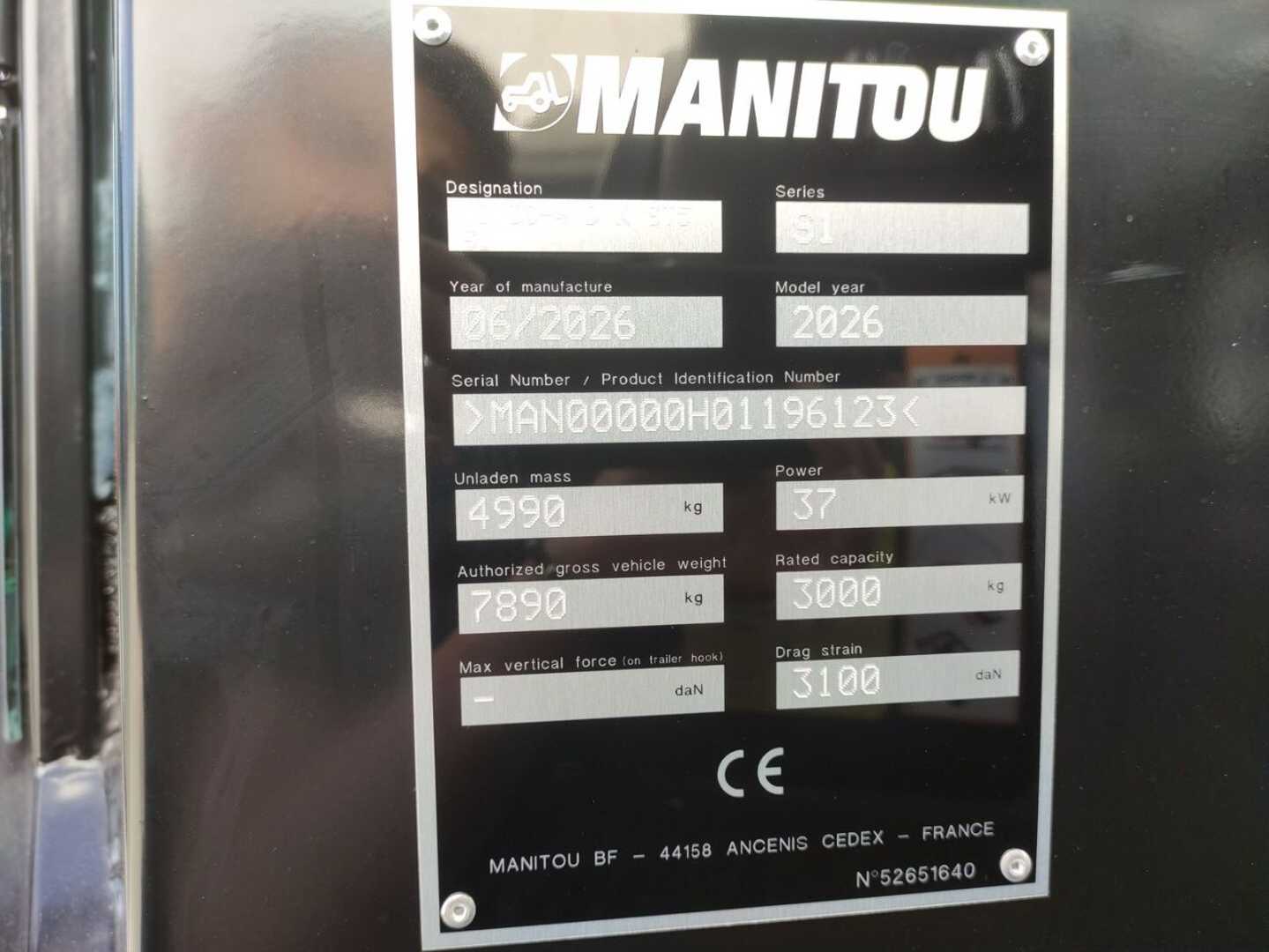 Used Forklift Manitou Front-Geländestapler-Allrad / MC30-4DKST5S1 Bekelės krautuvas (Image 6)