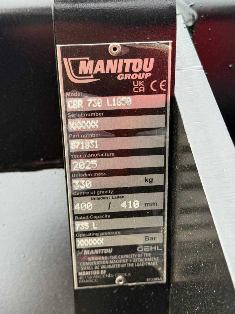Used Forklift Manitou CBR 730/1850 571831 NEW 2026 Kiti (Image 6) Used Forklift Manitou CBR 730/1850 571831 NEW 2026 Kiti (Image 6)