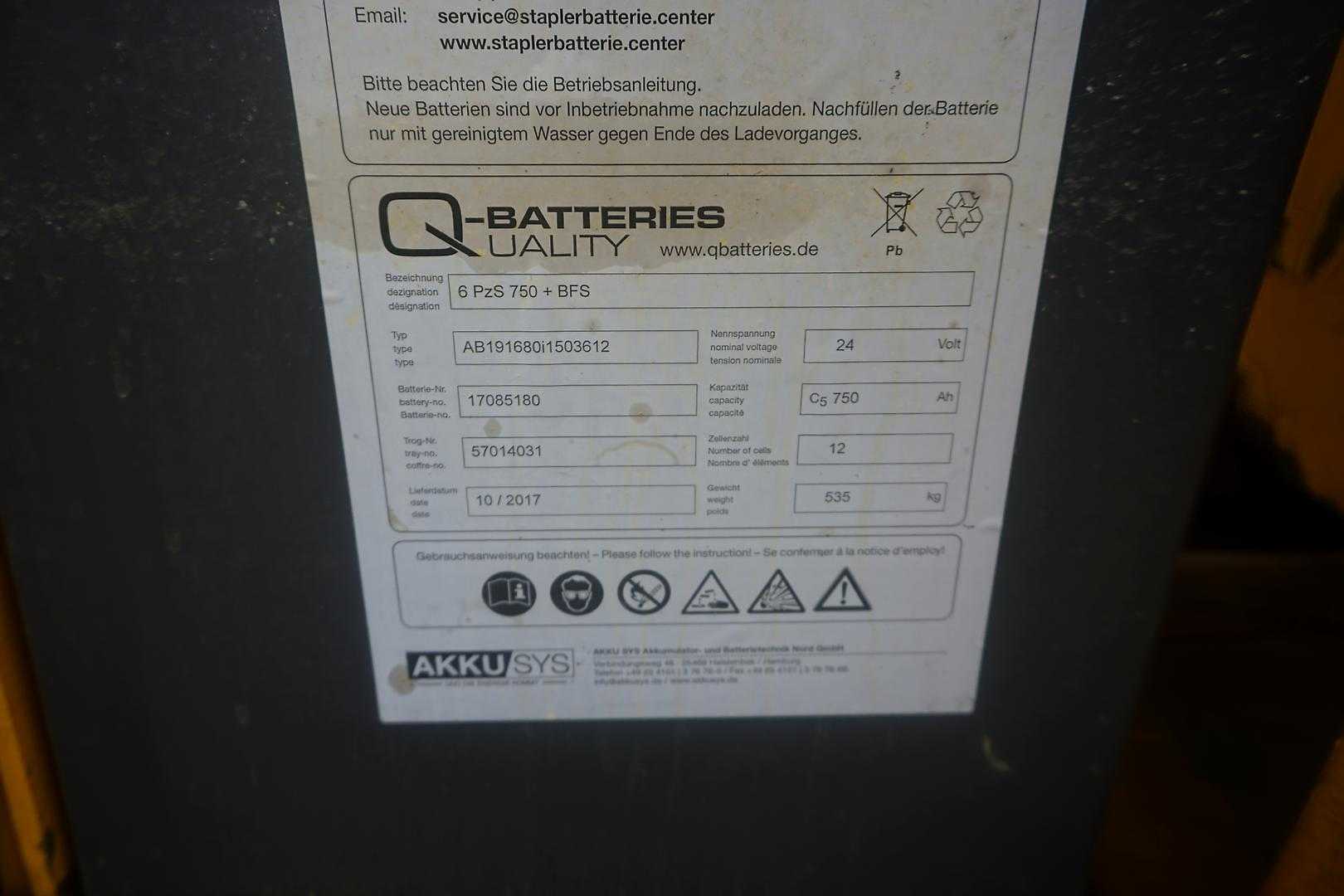 Used Forklift Jungheinrich ETV-A 12,5 - 2017er Batterie Krautuvas su stumiamu stiebu (Image 10) Used Forklift Jungheinrich ETV-A 12,5 - 2017er Batterie Krautuvas su stumiamu stiebu (Image 10)