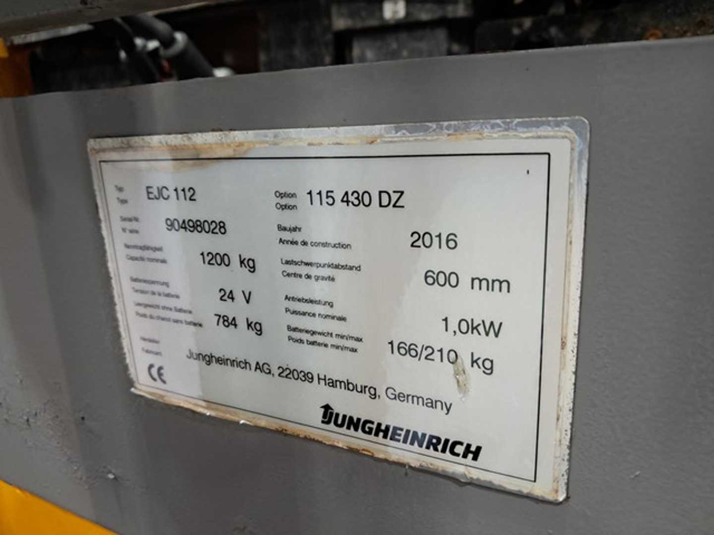 Used Forklift Jungheinrich EJC 112 Krautuvas su stumiamu stiebu (Image 10)