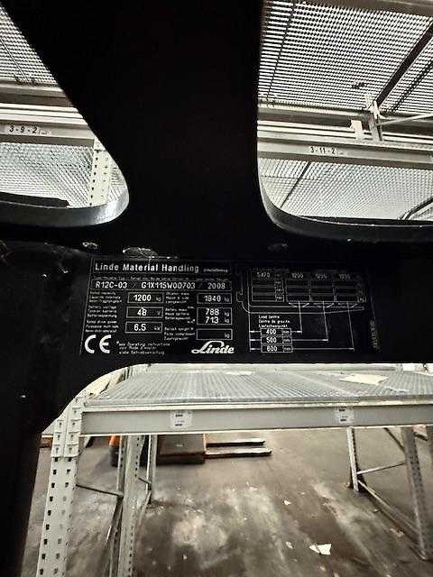 Used Forklift Linde R12 CS - 115 - 06 Krautuvas su stumiamu stiebu (Image 6) Used Forklift Linde R12 CS - 115 - 06 Krautuvas su stumiamu stiebu (Image 6)