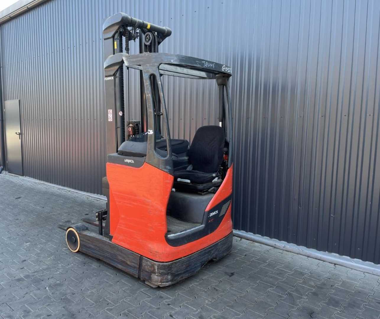 Used Forklift Linde R12B-01 Krautuvas su stumiamu stiebu (Image 3)