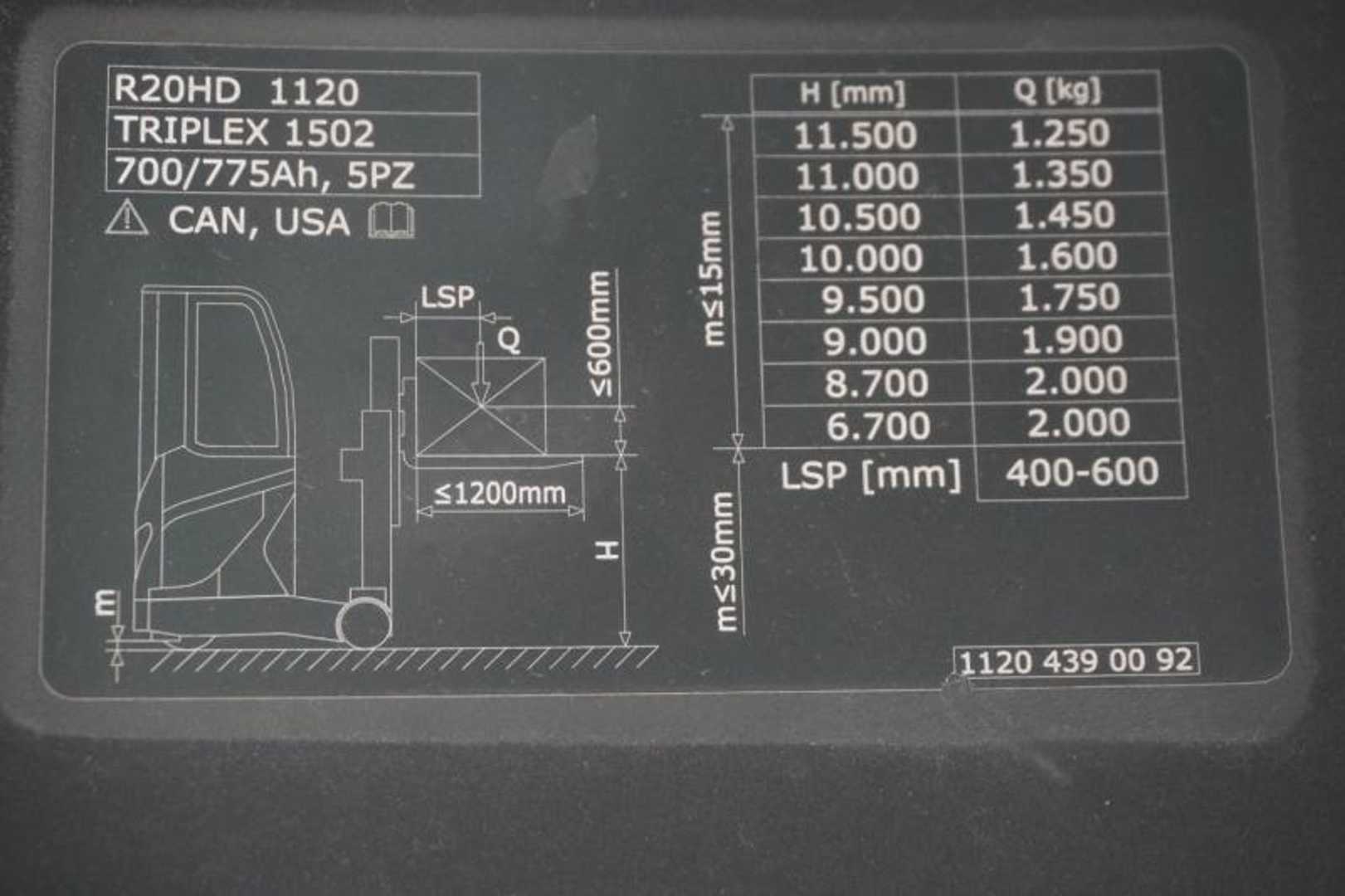 Used Forklift Linde R 20 HD 1120 Krautuvas su stumiamu stiebu (Image 8) Used Forklift Linde R 20 HD 1120 Krautuvas su stumiamu stiebu (Image 8)