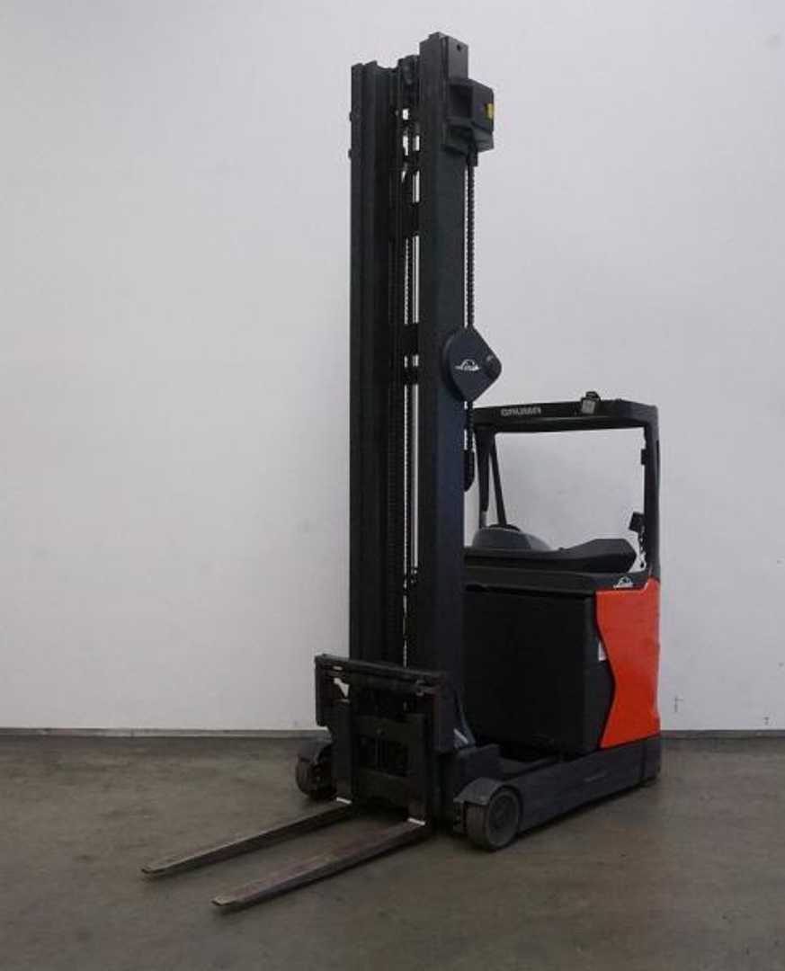 Used Forklift Linde R 14 HD 1120 Krautuvas su stumiamu stiebu (Image 2)