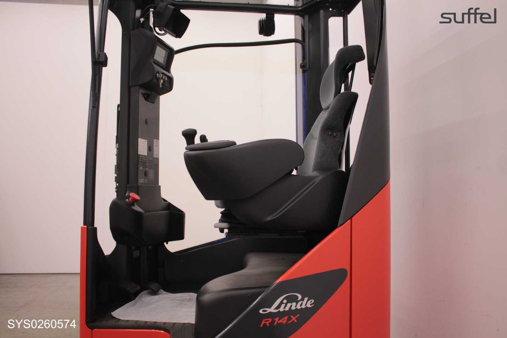 Used Forklift Linde R 14 X HOCH Krautuvas su stumiamu stiebu (Image 4)
