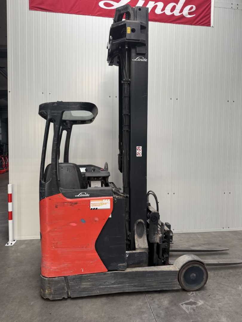 Used Forklift Linde R20 -01Triplex Klammergabel Krautuvas su stumiamu stiebu (Image 4)