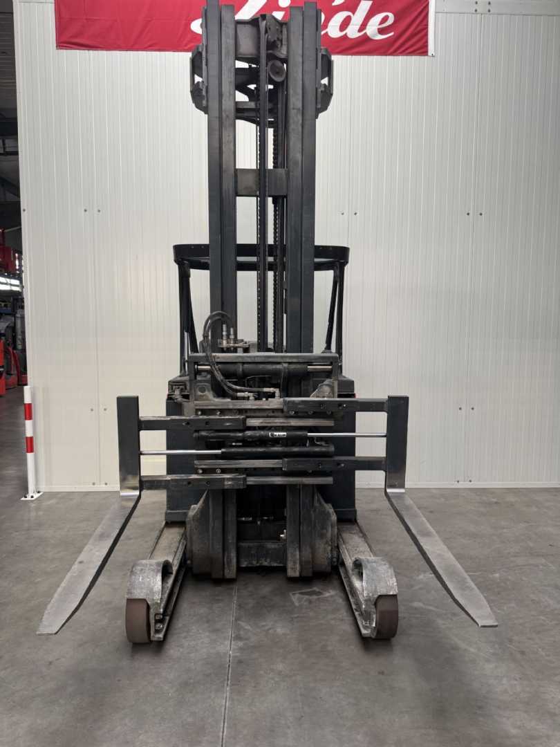Used Forklift Linde R20 -01Triplex Klammergabel Krautuvas su stumiamu stiebu (Image 5)