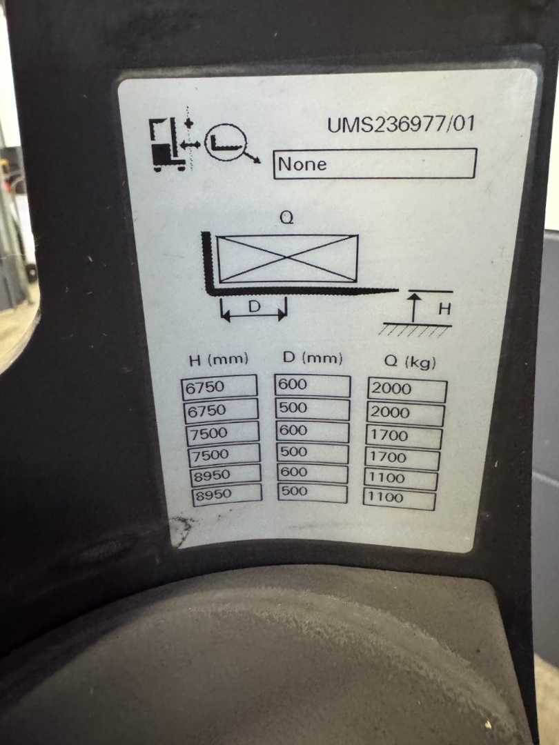Used Forklift Mitsubishi RB20N3 - 5.435 Std. - HH 8.950 mm Krautuvas su stumiamu stiebu (Image 16) Used Forklift Mitsubishi RB20N3 - 5.435 Std. - HH 8.950 mm Krautuvas su stumiamu stiebu (Image 16)