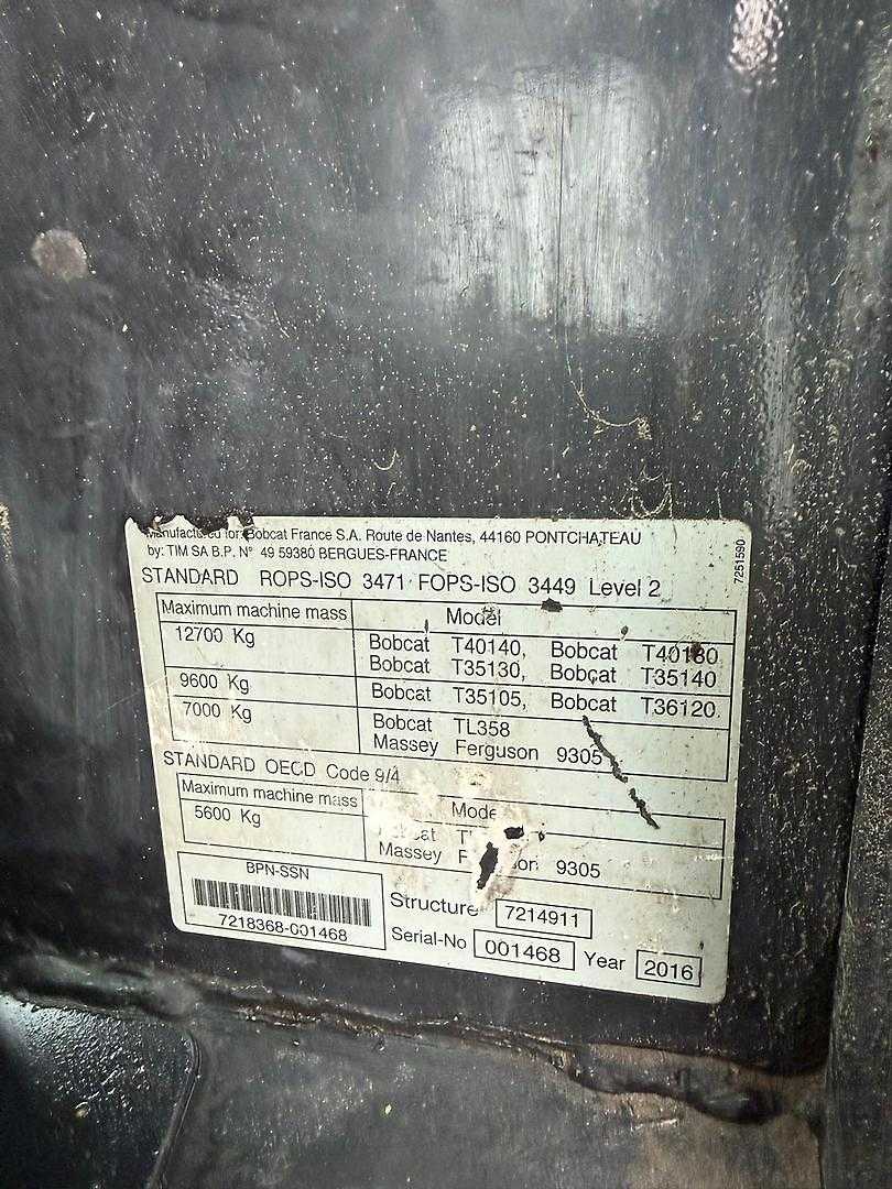 Used Forklift Bobcat T 40.180 Krautuvas su teleskopine svirtimi (Image 12)
