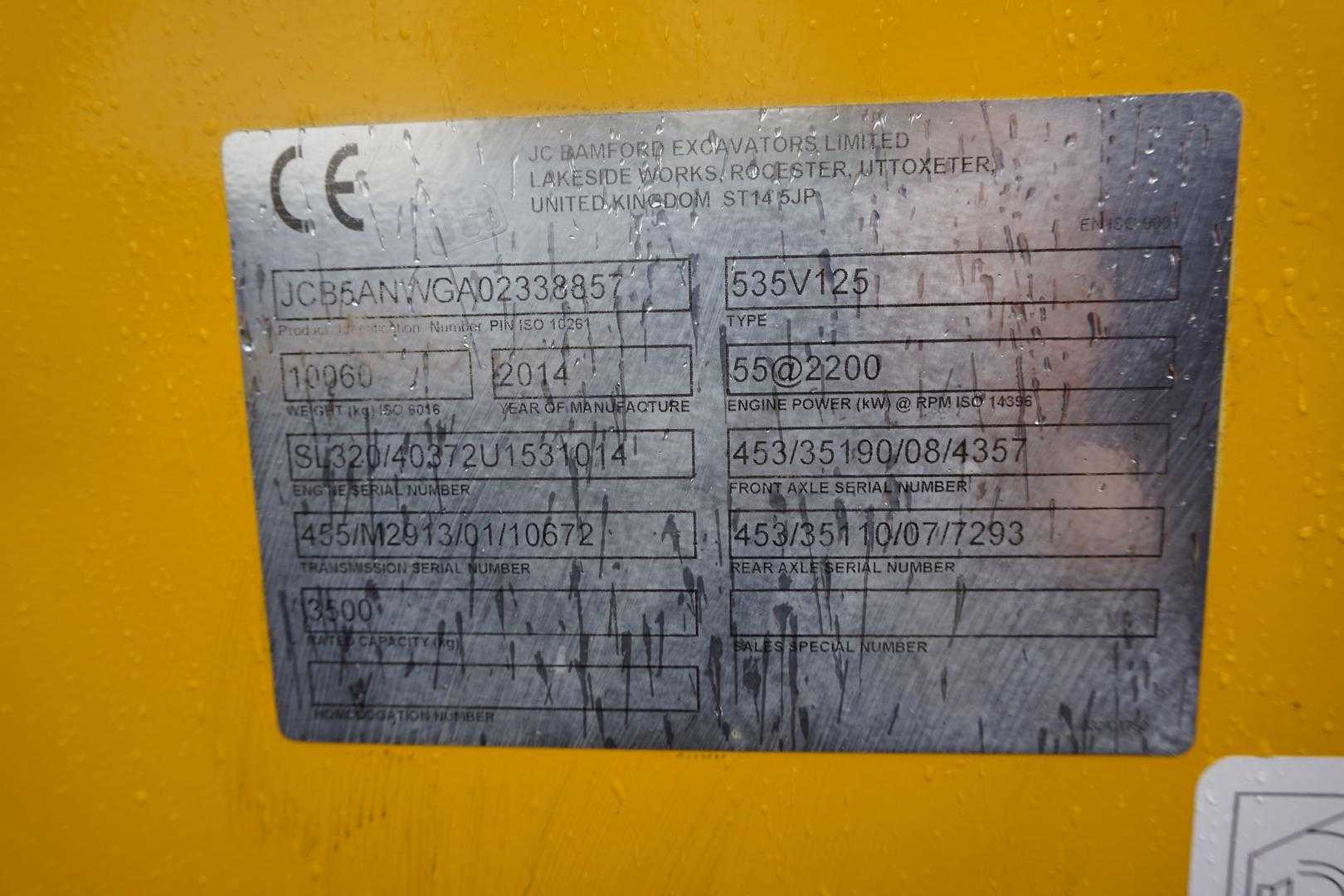 Used Forklift JCB 535 - V 125 Krautuvas su teleskopine svirtimi (Image 5) Used Forklift JCB 535 - V 125 Krautuvas su teleskopine svirtimi (Image 5)