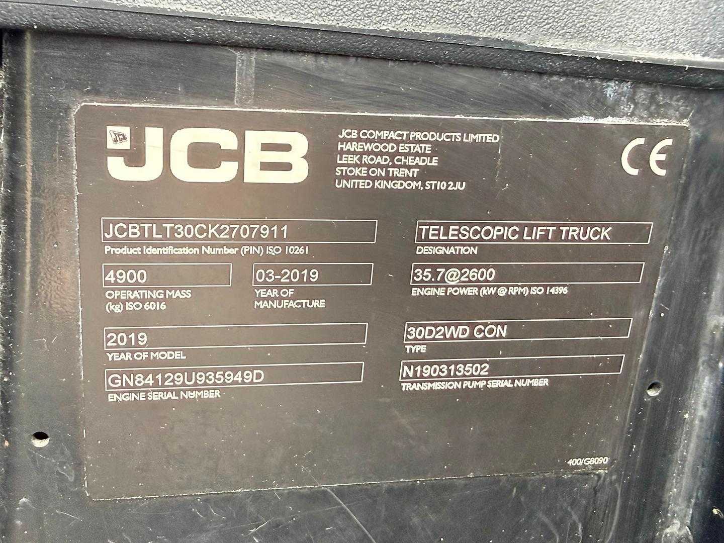 Used Forklift JCB Teletruk TLT30D Krautuvas su teleskopine svirtimi (Image 7)