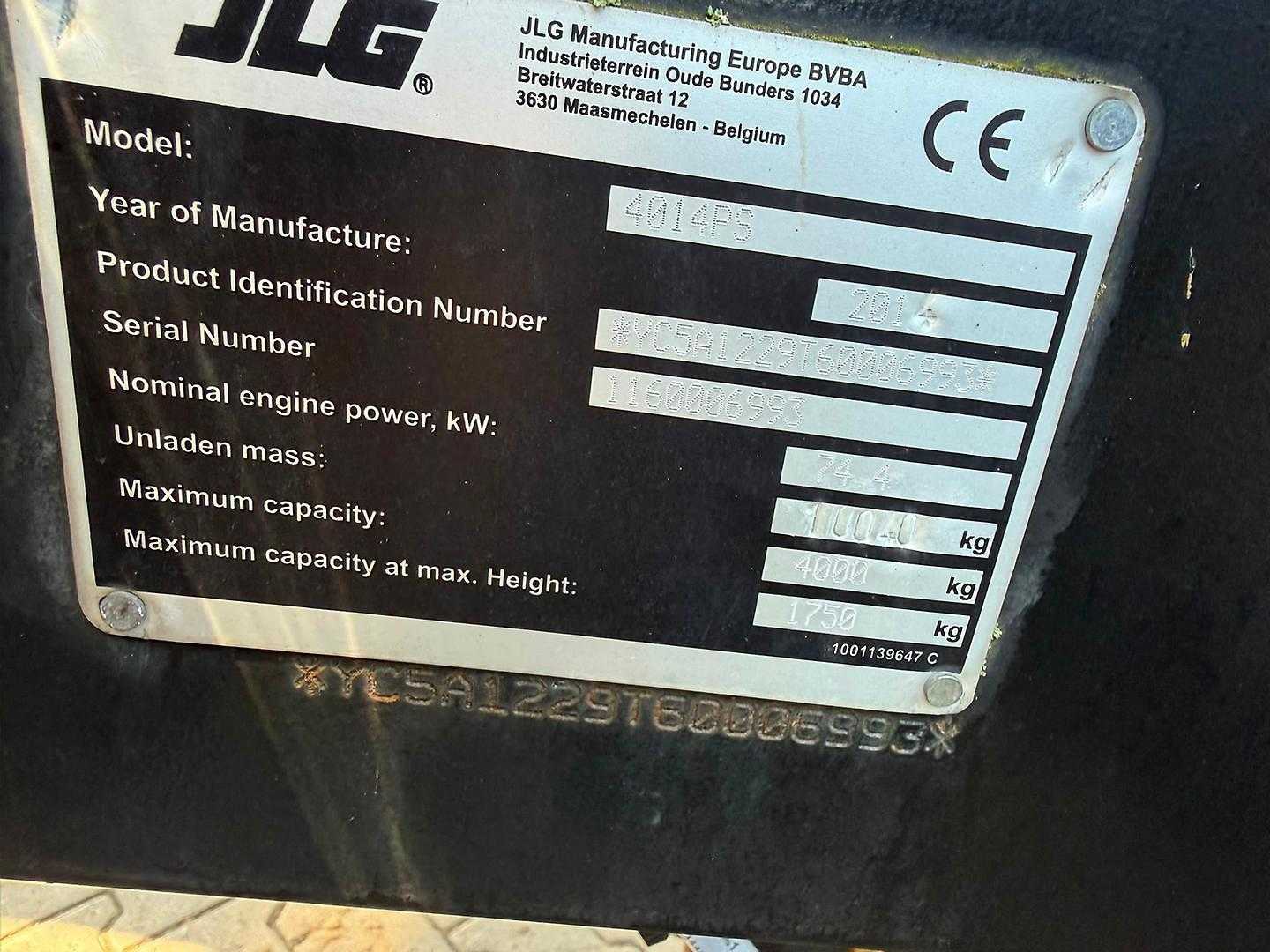 Used Forklift JLG 4014 PS Krautuvas su teleskopine svirtimi (Image 8) Used Forklift JLG 4014 PS Krautuvas su teleskopine svirtimi (Image 8)