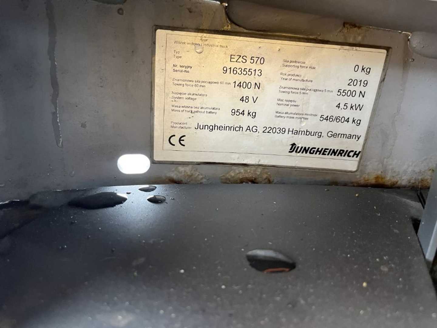 Used Forklift Jungheinrich EZS570 Vilkikas (Image 4)