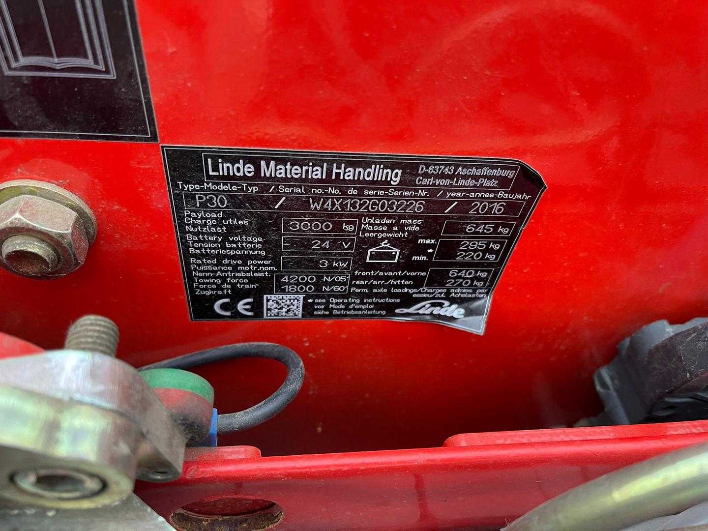 Used Forklift Linde P 30 Vilkikas (Image 6) Used Forklift Linde P 30 Vilkikas (Image 6)