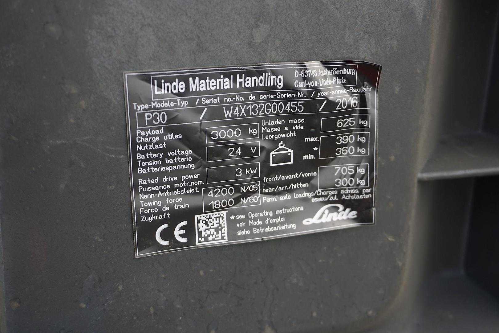 Used Forklift Linde P 30 Vilkikas (Image 9) Used Forklift Linde P 30 Vilkikas (Image 9)