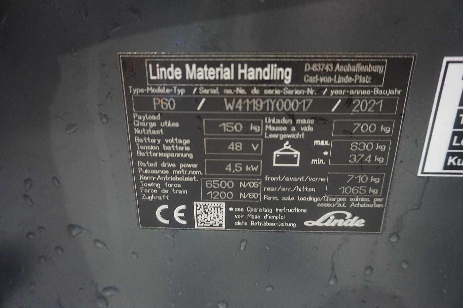 Used Forklift Linde P 60 Vilkikas (Image 2) Used Forklift Linde P 60 Vilkikas (Image 2)