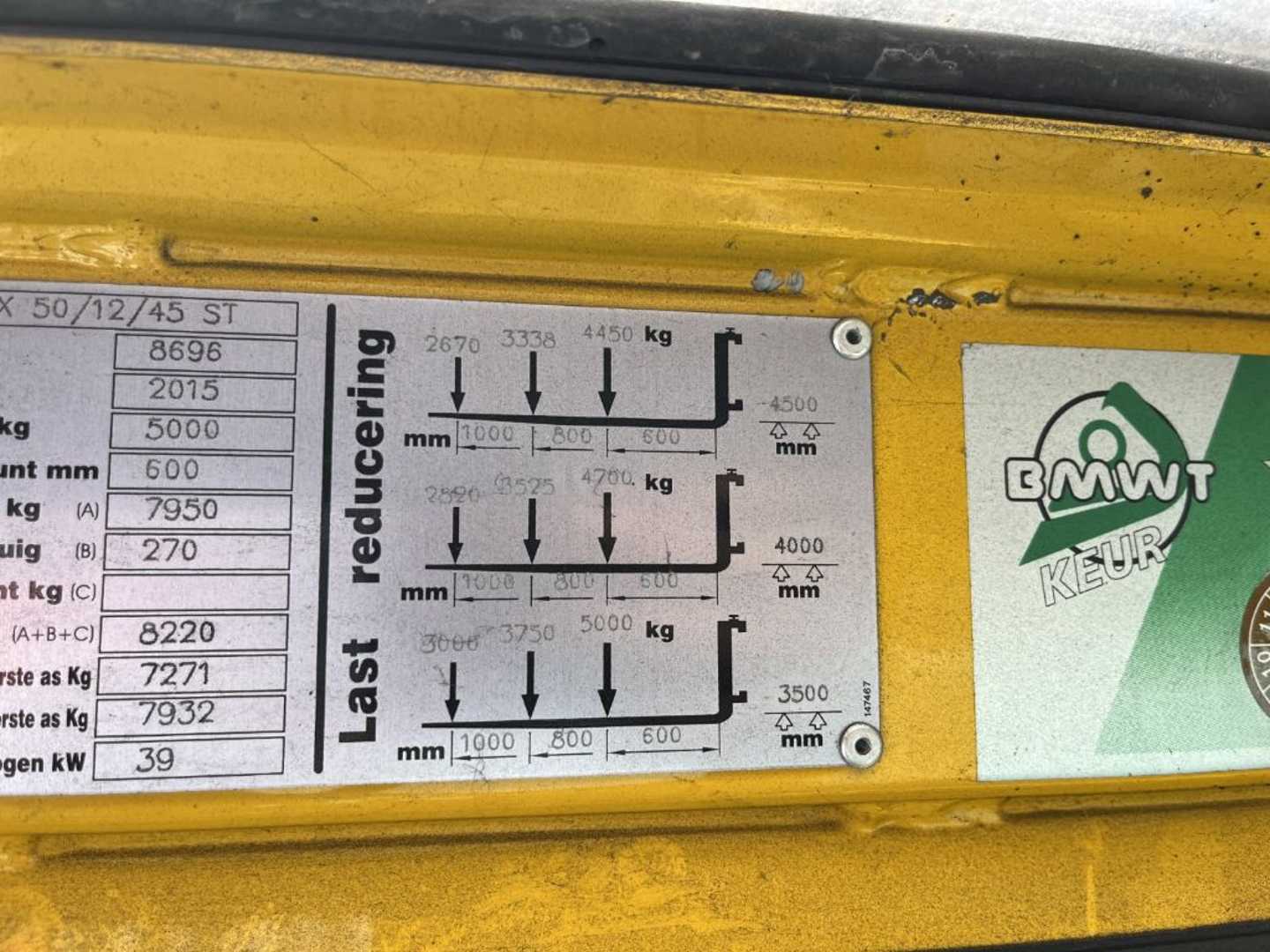 Used Forklift Baumann HX50/12/45ST Šoninis krautuvas (Image 5) Used Forklift Baumann HX50/12/45ST Šoninis krautuvas (Image 5)