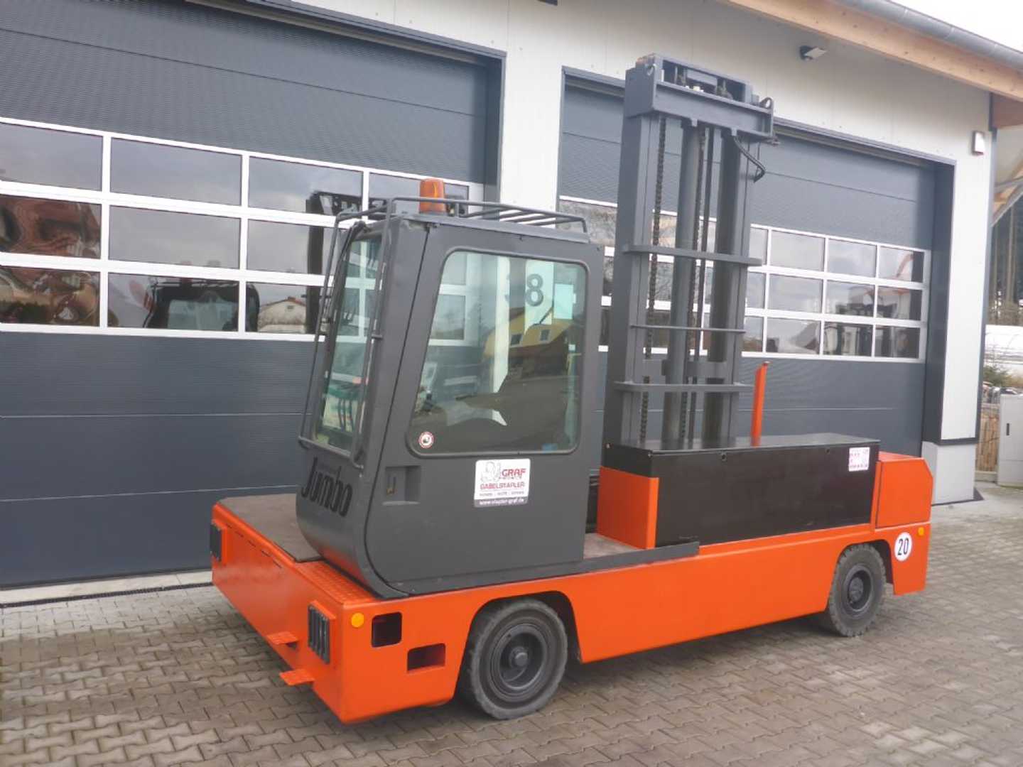 Used Forklift Jumbo L/ESN 50/16/55 Šoninis krautuvas (Image 1) Used Forklift Jumbo L/ESN 50/16/55 Šoninis krautuvas (Image 1)