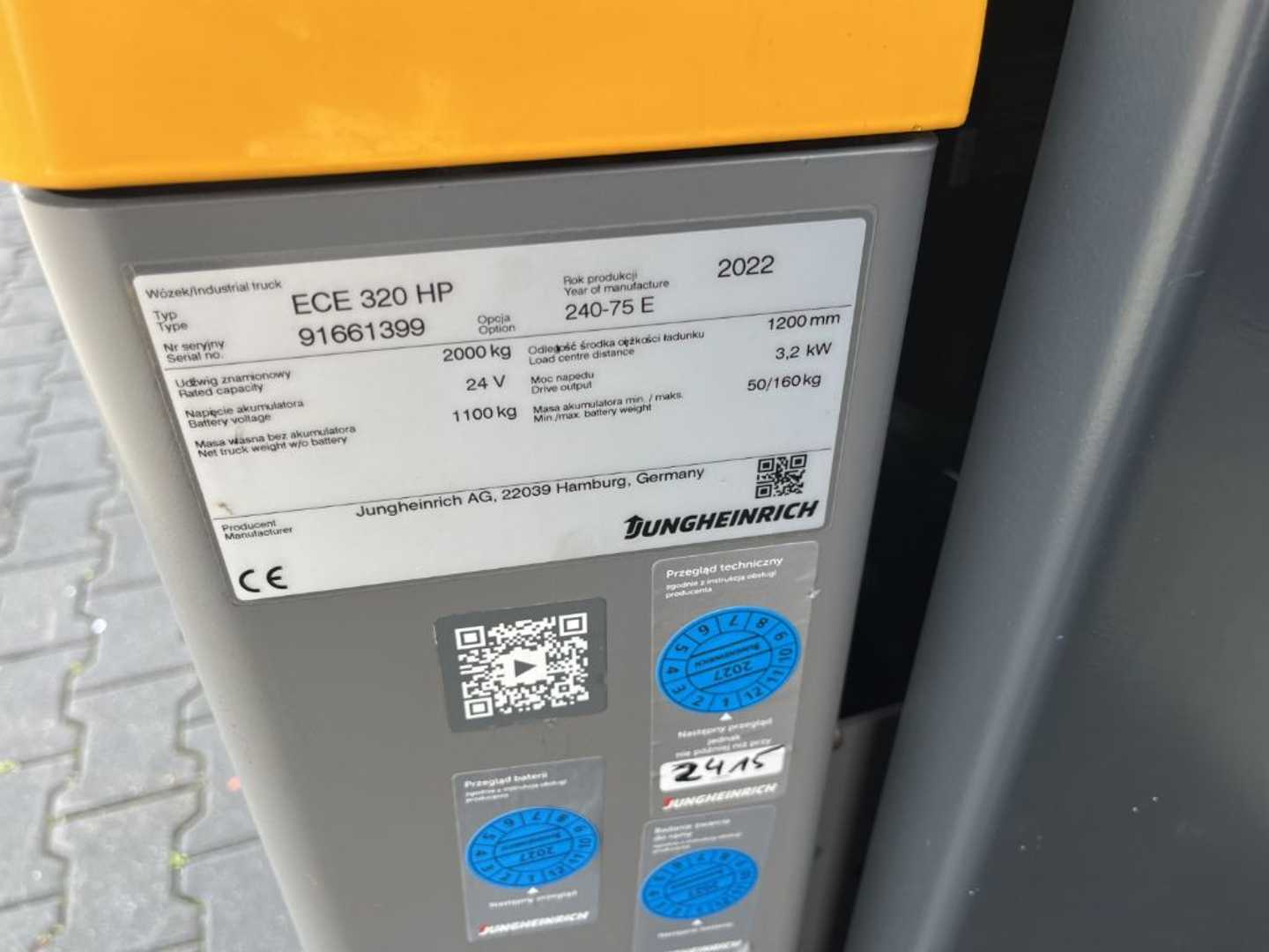 Used Forklift Jungheinrich ECE320 Žemo kėlimo krautuvas (< 2,5 m) (Image 4) Used Forklift Jungheinrich ECE320 Žemo kėlimo krautuvas (< 2,5 m) (Image 4)