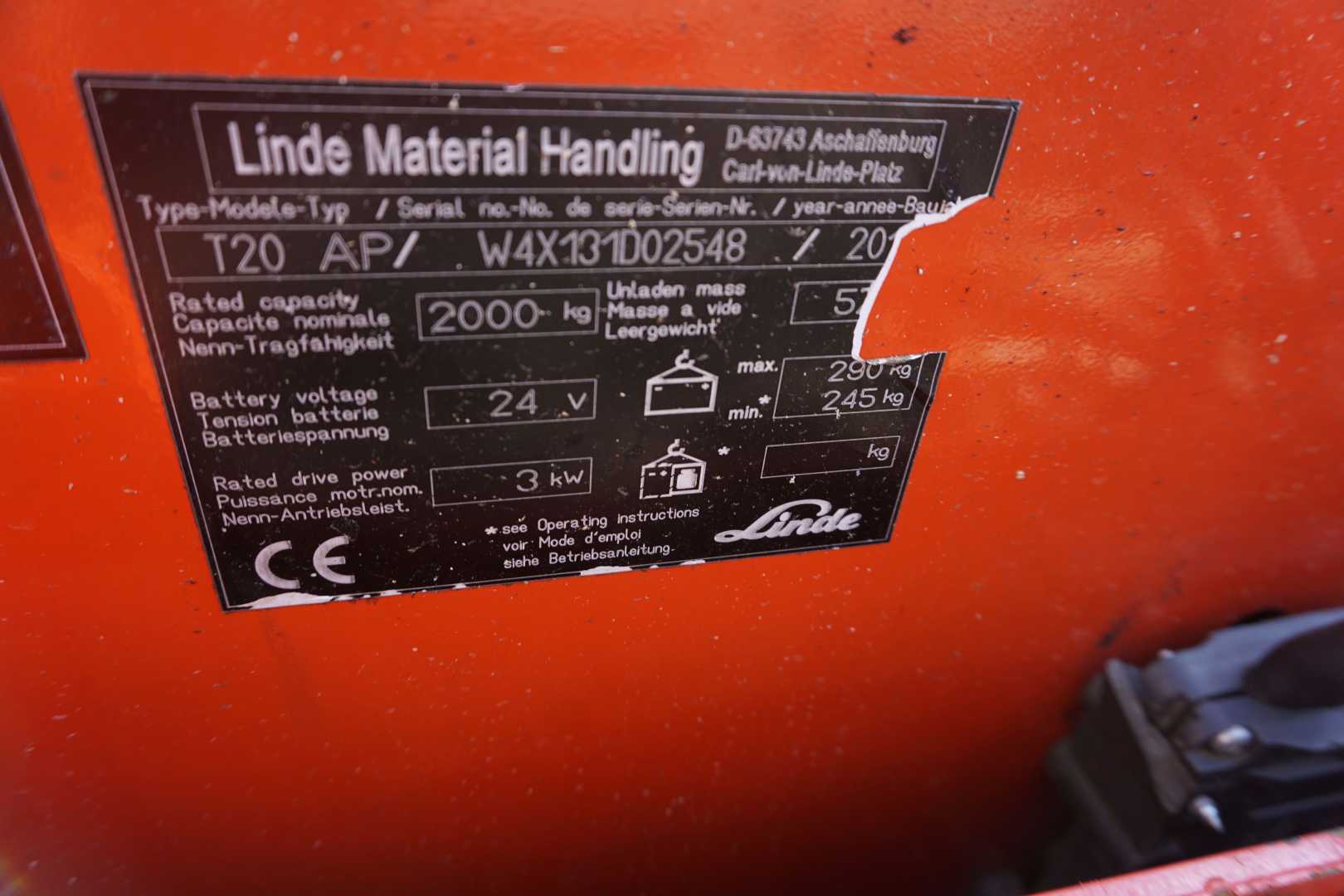 Used Forklift Linde T 20 AP Žemo kėlimo krautuvas (< 2,5 m) (Image 8) Used Forklift Linde T 20 AP Žemo kėlimo krautuvas (< 2,5 m) (Image 8)