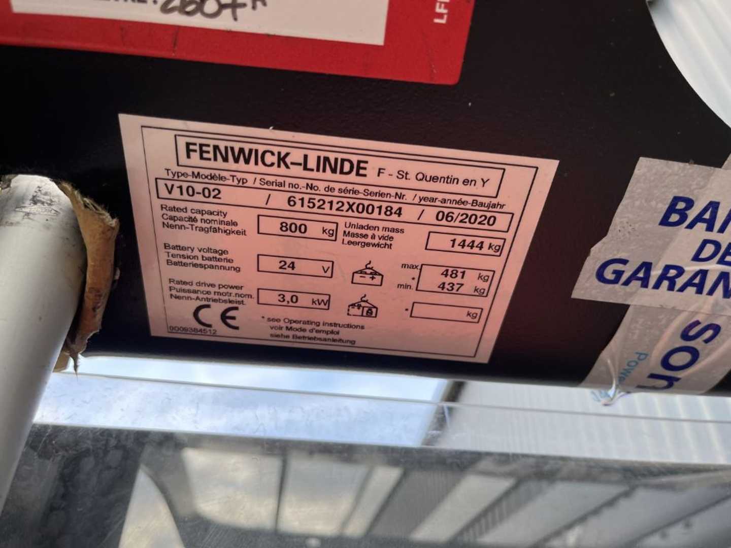 Used Forklift Linde V10 Žemo kėlimo krautuvas (< 2,5 m) (Image 4)