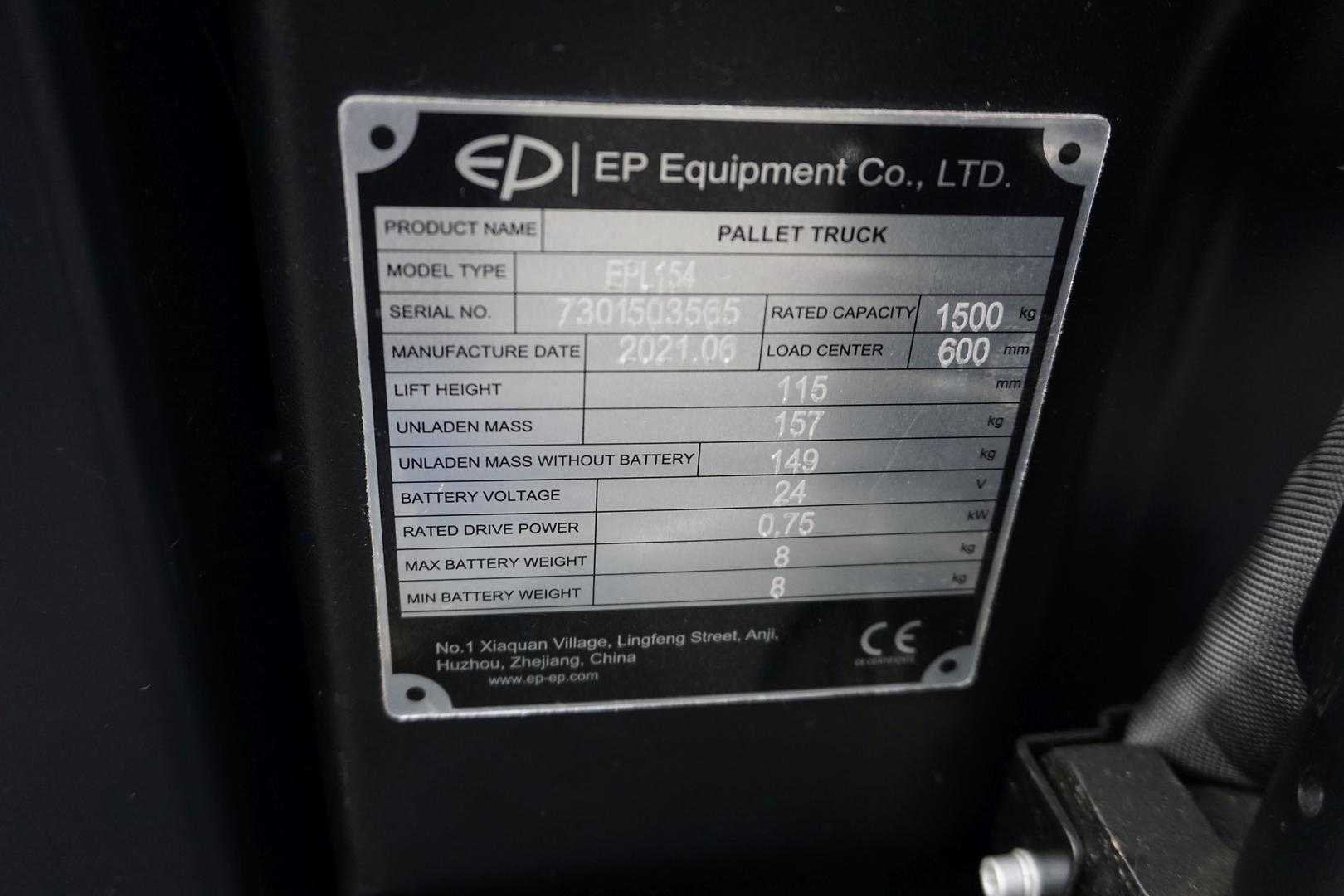 Used Forklift Other EPL 154 Žemo kėlimo krautuvas (< 2,5 m) (Image 6) Used Forklift Other EPL 154 Žemo kėlimo krautuvas (< 2,5 m) (Image 6)