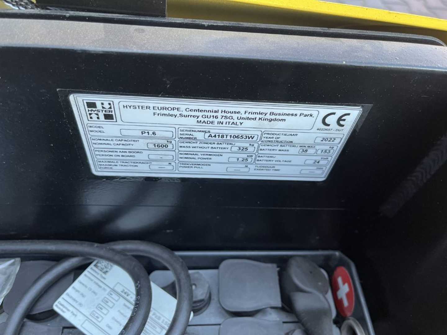 Used Forklift Hyster P1.6 Žemo kėlimo krautuvas su grąžulu (Image 4) Used Forklift Hyster P1.6 Žemo kėlimo krautuvas su grąžulu (Image 4)