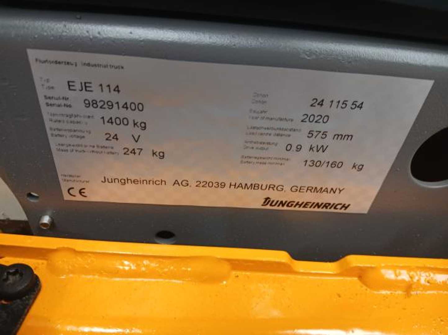 Used Forklift Jungheinrich EJE 114 24 115 54 Žemo kėlimo krautuvas su grąžulu (Image 6) Used Forklift Jungheinrich EJE 114 24 115 54 Žemo kėlimo krautuvas su grąžulu (Image 6)