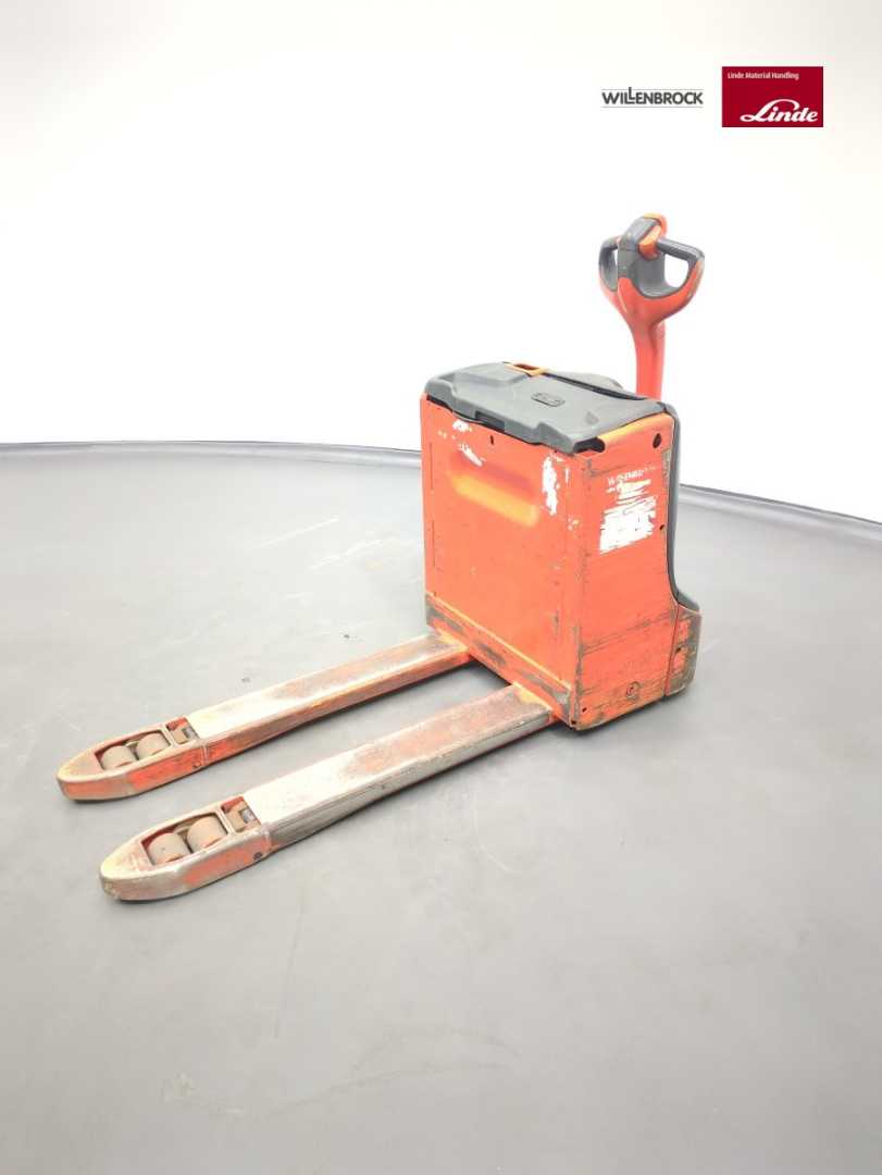 Used Forklift Linde T16-1151-01 Žemo kėlimo krautuvas su grąžulu (Image 2)